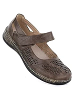 Dámská prolamovaná obuv na suchý zip fango Unisoft 7026