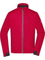 Daiber JN 1126 Pánská 3-vrstvá sportovní softshell bunda 02.1126 light red/black