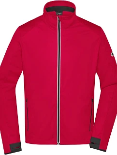 Daiber JN 1126 Pánská 3-vrstvá sportovní softshell bunda 02.1126 light red/black