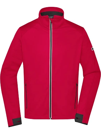 Daiber JN 1126 Pánská 3-vrstvá sportovní softshell bunda 02.1126 light red/black