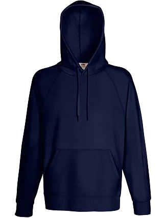 Fruit of the Loom Lightweight Hooded Sweat Pánská raglánová mikina s kapucí 16.2140 deep navy Fruit of the Loom Lightweight Hooded Sweat Pánská raglánová mikina s kapucí 16.2140 deep navy
