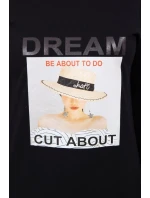 Šaty s potiskem Dream black