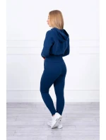 Komplet z szerokimi ściągaczami jeans Komplet z szerokimi ściągaczami jeans