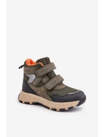 Zateplené Sněhové Boty Dětské Big Star OO374129 Khaki