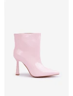 Lakované Boty Na Špičce Růžové Seliri