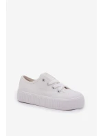 Dětské Šněrovací Boty Big Star RR374009 Bílé