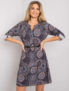 Šaty DHJ SK 12336B.74P tmavě modrá