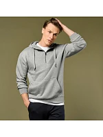 Kustom Kit KK 336 Mikina s kapucí a 1/4 zipem 43.0336 heather grey