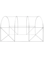 SKLENÍK ZAHRADNÍ TUNEL 200X300X200CM PE KONSTRUKCE ZELENÁ OCEL