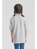 Fruit of the Loom Kids 65/35 Polo Dětské piqué polo 16.3417 heather grey Fruit of the Loom Kids 65/35 Polo Dětské piqué polo 16.3417 heather grey