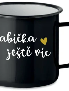 BABIČKA JEŠTĚ VÍC - černý plecháček 350 ml