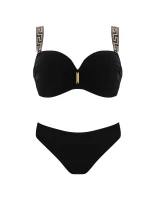 Dámské dvoudílné plavky plavky  Athens 4  S730V1AH4 Černá se zlatou - Self