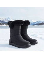 Dámské ploché zateplené sněhule černé Potocki KI24322