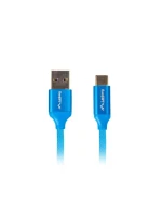 Kabel Lanberg CA-USBO-21CU-0010-BL (USB 2.0 typ A - USB typ C ; 1m; barva modrá)