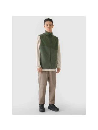 Pánské tričko bez rukávů se stojáčkem 4F 4FRAW24TVESM172-43S