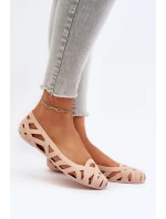 Dámské gumové baleríny Nude Salam