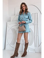 Semišové Kožené Kobyly Na Podpatku Zazoo 3152 Béžové