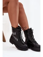 Dámské šněrovací sněhule Vinceza – černé Dámské šněrovací sněhule Vinceza – černé