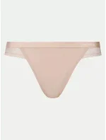 Dámská tanga UW0UW02473 DW5 sv. béžové - Tommy Hilfiger