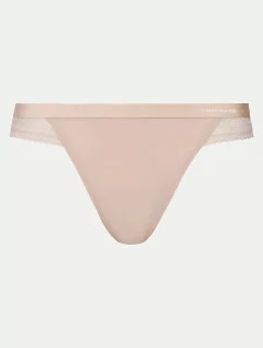 Dámská tanga UW0UW02473 DW5 sv. béžové - Tommy Hilfiger