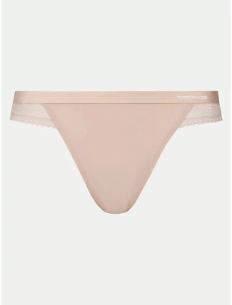 Dámská tanga UW0UW02473 DW5 sv. béžové - Tommy Hilfiger