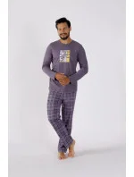 Pánské pyžamo ROY 1471 šedé - M-Max Pánské pyžamo ROY 1471 šedé - M-Max