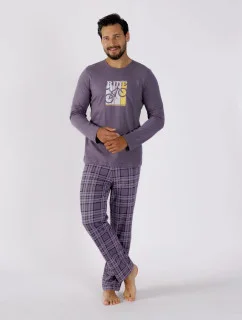 Pánské pyžamo ROY 1471 šedé - M-Max