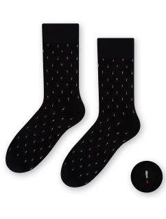Pánské ponožky 056-206 černé se vzorem - Steven
