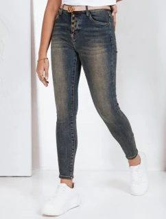 Dámské úzké džíny námořnická modř FashionStreet UY2825