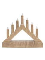 ADVENTNÍ KOSTEL 15.5x3.2x13.5CM 7 LED NAPÁJENÝCH BATERIÍ DĚTSKÉ PÍSMO