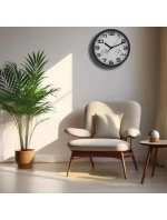 NÁSTĚNNÉ HODINY 25CM S TEPLOMĚREM BÍLÉ