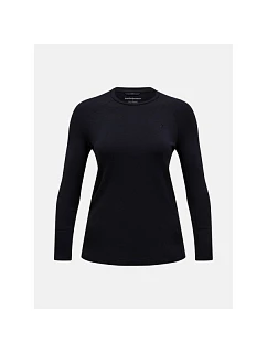 Termotriko PEAK PERFORMANCE Magic Crew Wool-blend Baselayer Women, černé