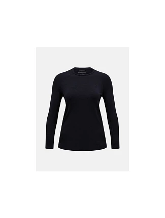 Termotriko PEAK PERFORMANCE Magic Crew Wool-blend Baselayer Women, černé Termotriko PEAK PERFORMANCE Magic Crew Wool-blend Baselayer Women, černé