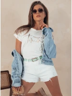 Dámské džínové šortky FRESH LOOK bílé FashionStreet SY0369