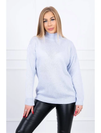 Poloviční svetr s rolákem modrý Poloviční svetr s rolákem modrý