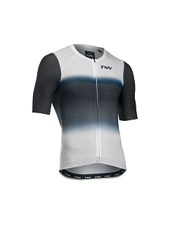 Cyklistické tričko NORTHWAVE Blade Air Jersey S/s, bílo-černé