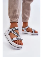 Dámské sandály na platformě Big Star NN274A526 Bílé
