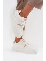 Dámské Sneakersy Na Platformě Big Star SS274359 Bílé Dámské Sneakersy Na Platformě Big Star SS274359 Bílé