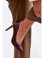 Eko Kožené Podpatky Sergio Leone 1339 Bordó