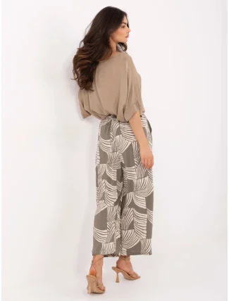 Kalhoty D73771M62237G khaki Kalhoty D73771M62237G khaki