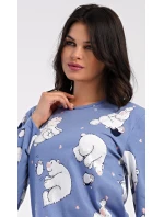 Dámské pyžamo dlouhé Tučňák a méďa