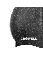 Silikonová plavecká čepice Crowell Recycling Pearl v černé barvě.1