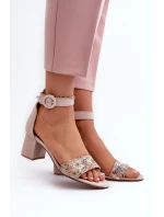 Sandály Na Podpatku Maciejka 04141-49 Béžové Sandály Na Podpatku Maciejka 04141-49 Béžové
