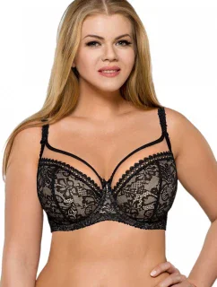 Dámská podprsenka 1396 Crystal black plus - AVA