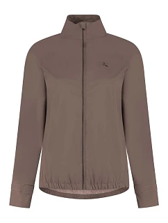 Běžecká bunda Rogelli ESSENTIAL, barva mokka, velikost XS