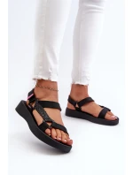 Vonné sandály na suchý zip ZAXY LL285062 Černé Vonné sandály na suchý zip ZAXY LL285062 Černé