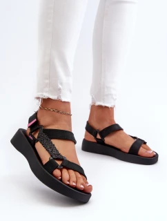 Vonné sandály na suchý zip ZAXY LL285062 Černé