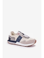 Semišové Pánské Tenisky Na Platformě Big Star RR174471 Hi-Poly System Šedé