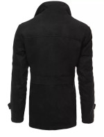 Pánský černý kabát Dstreet CX0431