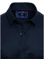 Pánská tmavě modrá košile s krátkým rukávem FashionStreet KX0984